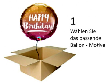 Ballon gefüllt mit Helium auswählen